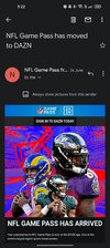 UPDATE: (no more) free NFL GamePass : r/DAZN